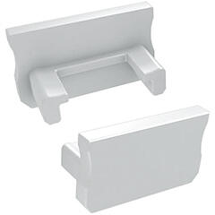 Lumines Type-A Fehér - Végzáró elem alumínium U profilhoz, műanyag, fehér (ZAS-LUM-A-B (12-0011-01))