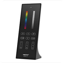 MiLight Y3 Group Control csoport (3 zóna) távirányító RGB+CCT FullColor CCT LED szalaghoz (Milight Y3 black RGB+CCT vertical remote)