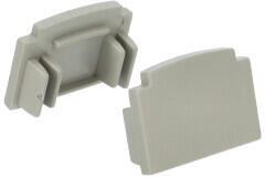 ANRO LED Profile ALP-015 Ezüst - Végzáró elem alumínium gipszkartonba süllyeszthető profilhoz, műanyag, szürke (LP309N-END)