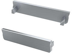 Lumines SOLIS Ezüst - Végzáró elem alumínium függeszthető LED profilhoz, műanyag, szürke (ZAS-LUM-SOL-SZ (12-0134-01))