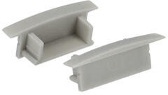 ANRO LED Profile ALP-011 Ezüst - Végzáró elem alumínium süllyeszthető U profilhoz, műanyag, szürke (LP303-END)