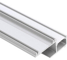 Lumines Gipszkarton élvilágító - IPA12 - LED szalagos élvilágításhoz, felfelé világít (Opál PMMA búrával) (LUMINES IPA122-S + LUMINESB2-K2020-PMML PMMA)