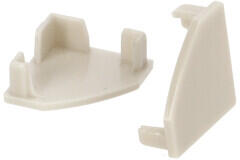 ANRO LED Profile ALP-007 Ezüst - Végzáró elem alumínium sarokprofilhoz, műanyag, szürke (LP201-END)