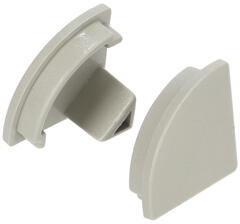 ANRO LED Profile ALP-006 Ezüst - Végzáró elem alumínium sarokprofilhoz, műanyag, szürke (LP202-END)