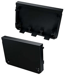 Lumines ILEDO Fekete - Végzáró elem alumínium XXL U profilhoz, műanyag, fekete (ZAS-LUMINES-IL-CZ (12-1132-01))