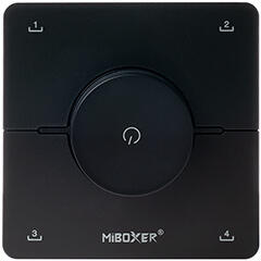 MiLight K0-B Dimmer - fali távirányító panel, LED szalag fényerő és színhőmérséklet (CCT) szabályzásához- elemes, fekete (MiLight K0-B black)