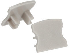 ANRO LED Profile ALP-003 Ezüst - Végzáró elem alumínium U profilhoz, műanyag, szürke (LP102-END)