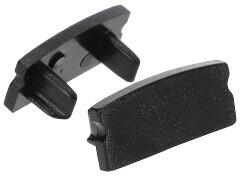 ANRO LED Profile ALP-002 Fekete - Végzáró elem alumínium U profilhoz, műanyag, fekete (LP101B-END)