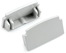 ANRO LED Profile ALP-013 Ezüst - Végzáró elem alumínium süllyeszthető U profilhoz, műanyag, szürke (LP305N-END)