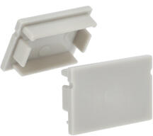 ANRO LED Profile ALP-008 Ezüst - Végzáró elem alumínium U profilhoz, szürke színben, műanyag, ezüst (LP107-END)