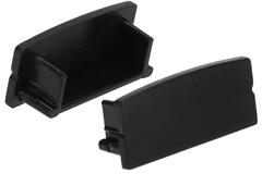 ANRO LED Profile ALP-004 Fekete - Végzáró elem alumínium U profilhoz, műanyag, fekete (LP103B-END)