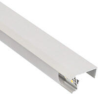 ANRO LED Profile ALP-062 Fehér - Alumínium bútorlap élvédő profil LED szalaghoz (Opál búrával) (LP702W - LP-UNICOV1-MLK)