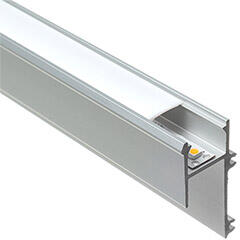 Lumines Gipszkarton élvilágító - APA12 - LED szalagos élvilágításhoz, oldalra világít (Opál PMMA búrával) (LUMINES APA122-S + LUMINESB2-K2020-PMML PMMA)