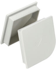 ANRO LED Profile ALP-016S Fehér - Végzáró elem alumínium sarokprofilhoz, műanyag, fehér (LP205W-END)