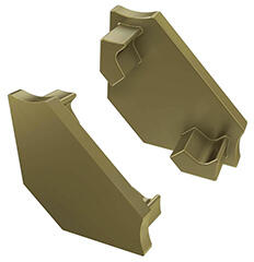 Lumines Type-C Barna - Végzáró elem alumínium sarokprofilhoz, műanyag, barna (ZAS-LUM-C-I (12-0043-01))