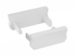 Lumines Type-D - Végzáró elem alumínium U profilhoz, műanyag, fehér (ZAS-LUM-D-B (12-0051-01))