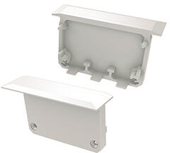 Lumines INSO Fehér - Végzáró elem XXL alumínium süllyeszthető U profilhoz, műanyag, fehér (ZAS-LUMINES-IN-B (12-0121-01))