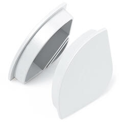 ANRO LED Profile ALP-016R Fehér - Végzáró elem alumínium sarokprofilhoz, műanyag, fehér (LP204W-END)