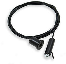 Lumines Tartó-, rögzítő elem Lumines profilhoz, 1, 5m függesztődrót, fekete (CS-ZAW1500-C-KPL (14-2076-00))