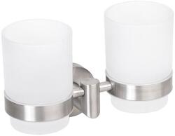 Sapho BEMETA NEO Dupla fogkefetartó, 175x118x90mm, inox/matt (104210025) (104210025)