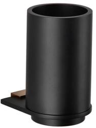 Sapho BEMETA GALLA fali fogkefetartó, 75x123x99mm, matt fekete (108110010) (108110010)