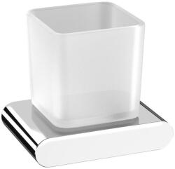 Sapho FLORI fogkefetartó, króm/tejüveg (RF004) (RF004)