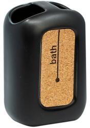 BISK Erga Corsa, álló fogkefe tartó, matt fekete, ERG-05588 (ERG-05588)