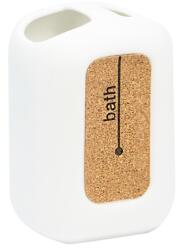 BISK Erga Corsa, álló fogkefe tartó, fehér matt, ERG-05587 (ERG-05587)