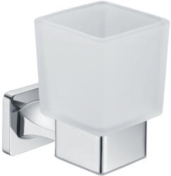 Welland Exclusive-Line fali tároló / fogkefe tartó - króm / tejüveg (39906-CH)