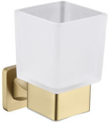 Welland Exclusive-Line fali tároló / fogkefe tartó - arany / tejüveg (39906-BG)