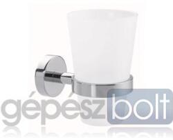 Tesa SMOOZ fogkefetartó pohár, krómozott fém, ragasztós rögzítésű (403270000000)