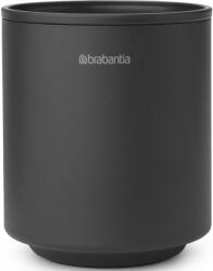 Brabantia MindSet fogkefe tartó kiemelhető cseppgyűjtő tartállyal, acél, határtalan szürke ásványi textúra - 303241 (303241)