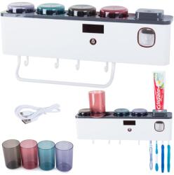  Fogkefe tartó UV fertőtlenítővel, fogkrém adagoló (v24191)