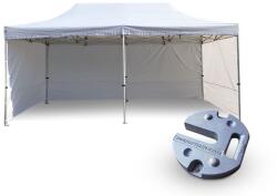 Ollós Party sátor 3x6m ALU Premium 4db ablak nélküli oldal + NEHEZÉK 6db Változat: Ollós Party sátor 3x6m ALU Premium 4db ablak nélküli oldal + NEHEZÉK 6db