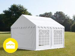 Ambitent Rendezvénysátor 4×4 m - PVC Premium, tűzálló, fehér Színes: Fehér