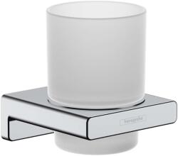 Hansgrohe AddStoris - Fogkefe- és fogkrémtartó, matt üveg/króm 41749000 (41749000)