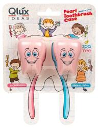 LUXPLASTIC IRIS L-00600 Pearl fali fogkefetartó 2db, kék, rószaszín vagy sárga színű (L-00600) - bestbyte