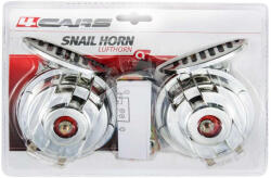 4cars Dupla csigakürt, relével, króm, 12V (4C91608)