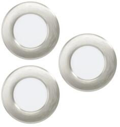 EGLO Fueva 6-Z matt nikkel LED mennyezetbe építhető lámpa szett (EG-901434) LED 3 izzós IP44 (901434)
