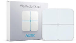 Aeotec WallMote Quad - Comutator de la distanta cu 4 Butoane, cu protocol Z-Wave (AEO-KIE-ZW130)