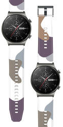 TYPEC Curea de schimb Moro pentru Huawei Watch GT2 Pro silicon camo negru (10)