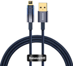 Baseus Cablu Baseus Explorer Series USB - Cablu Lightning 2, 4A 1 m albastru (CATS000403)