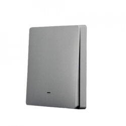 SmartWise Panoul frontal al comutatorului de perete SmartWise, gri deschis, 1 buton (SMW-ALK-BGY1)