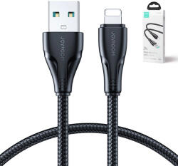JOYROOM Cablu Joyroom USB - Lightning 2.4A Surpass Series 1.2 m negru (S-UL012A11)