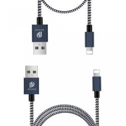 Dux Ducis Set 2 cabluri de date si incarcare Dux Ducis K Two , 1 x Lightning 100 cm 5V 2A si 1 x Lightning 20 cm5 5V 3A , albastru