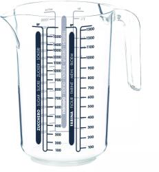 Moser Műanyag mérőedény gumis csúszásgátló aljjal, űrtartalom: 1, 50 liter