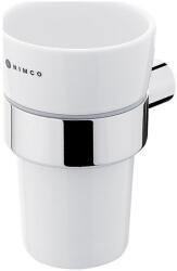 NIMCO BR 11058KU-26 - Falra szerelhető fogkefe tartó BORMO fehér/fényezett króm BR 11058KU-26 (NM0010)