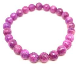 R. M. ékszer Rubin fazettált golyó karkötő 8mm (058543)
