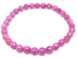 R. M. ékszer Rubin fazettált golyó karkötő 6mm (058544)