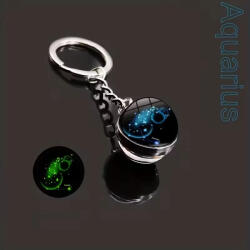 Kincsecske Kollekció Vízöntő kulcstartó, sötétben világít